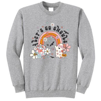 Lets Go Ghouls Halloween Ghost Tall Sweatshirt