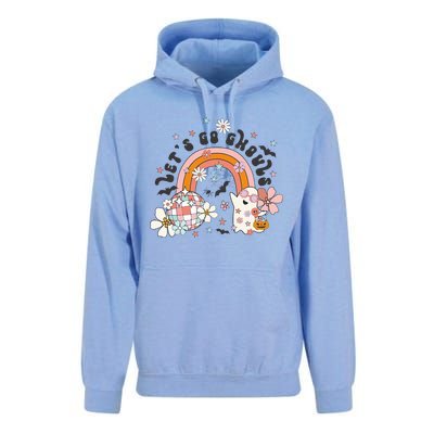 Lets Go Ghouls Halloween Ghost Unisex Surf Hoodie