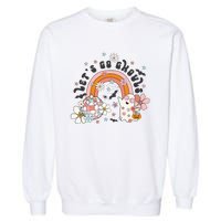 Lets Go Ghouls Halloween Ghost Garment-Dyed Sweatshirt