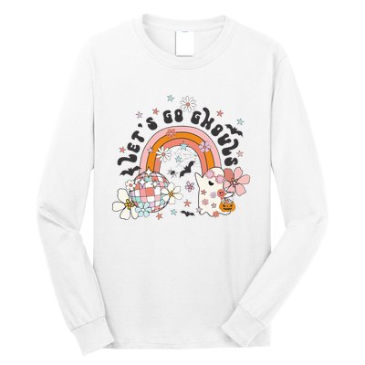 Lets Go Ghouls Halloween Ghost Long Sleeve Shirt