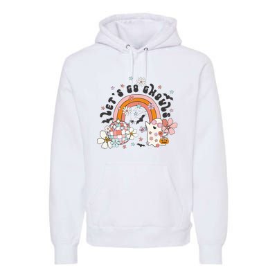 Lets Go Ghouls Halloween Ghost Premium Hoodie