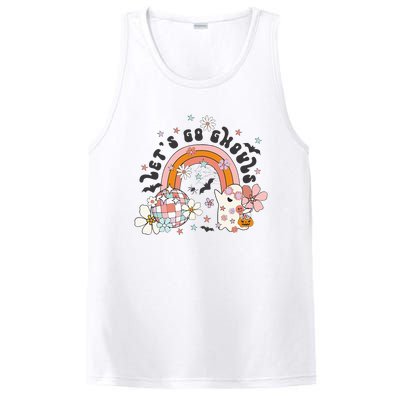 Lets Go Ghouls Halloween Ghost PosiCharge Competitor Tank