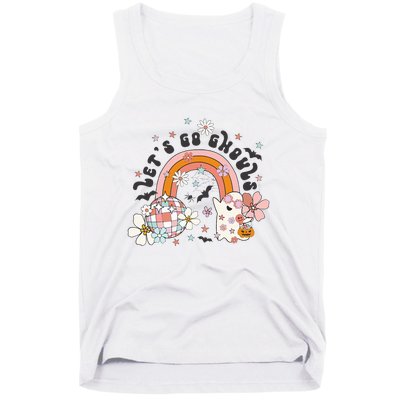 Lets Go Ghouls Halloween Ghost Tank Top