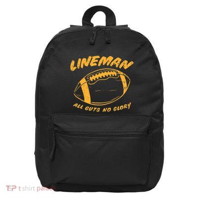 Lineman Guts Glory Funny American Football Gridiron Gift 16 in Basic Backpack