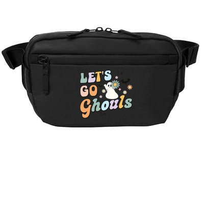 Lets Go Ghouls Halloween Ghost Outfit Costume Retro Groovy Crossbody Pack