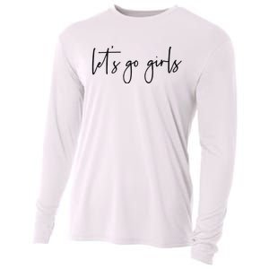 Lets Go Girl Vacation Camping Weekend Cooling Performance Long Sleeve Crew