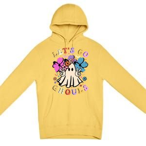 Lets Go Ghouls Halloween Boo Retro Halloween Party Meaningful Gift Premium Pullover Hoodie