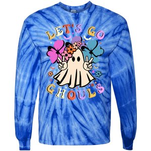 Lets Go Ghouls Halloween Boo Retro Halloween Party Meaningful Gift Tie-Dye Long Sleeve Shirt