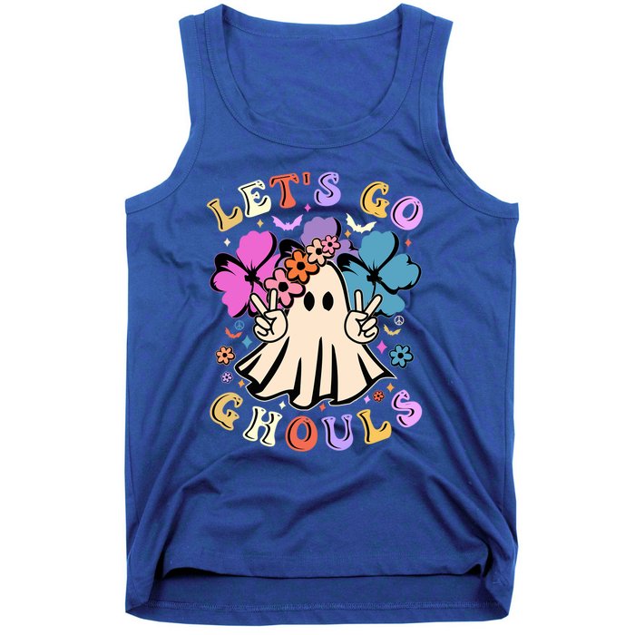 Lets Go Ghouls Halloween Boo Retro Halloween Party Meaningful Gift Tank Top