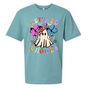 Lets Go Ghouls Halloween Boo Retro Halloween Party Meaningful Gift Sueded Cloud Jersey T-Shirt