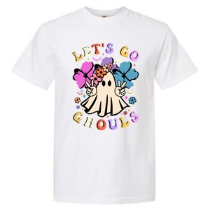 Lets Go Ghouls Halloween Boo Retro Halloween Party Meaningful Gift Garment-Dyed Heavyweight T-Shirt