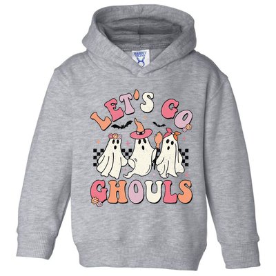 LetS Go Ghouls Halloween Ghost Outfit Costume Toddler Hoodie