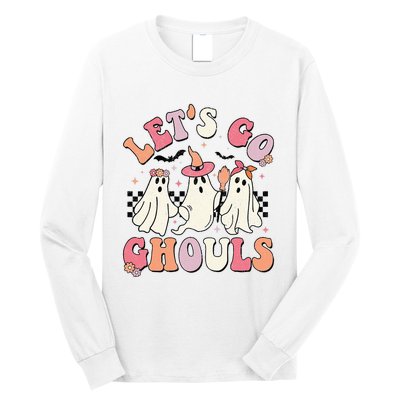 LetS Go Ghouls Halloween Ghost Outfit Costume Long Sleeve Shirt