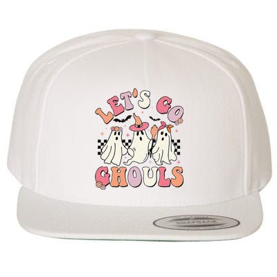 LetS Go Ghouls Halloween Ghost Outfit Costume Wool Snapback Cap