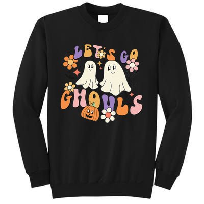 Lets Go Ghouls Funny Ghost Halloween Matching Sweatshirt