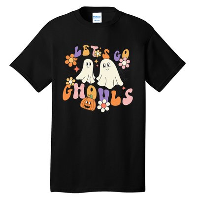 Lets Go Ghouls Funny Ghost Halloween Matching Tall T-Shirt