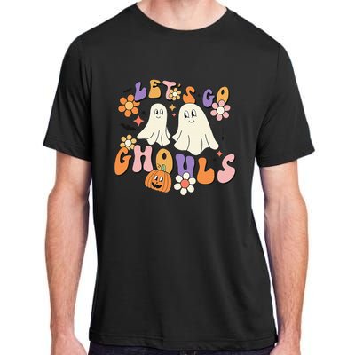 Lets Go Ghouls Funny Ghost Halloween Matching Adult ChromaSoft Performance T-Shirt