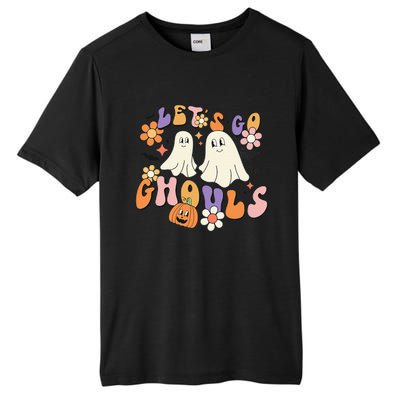 Lets Go Ghouls Funny Ghost Halloween Matching Tall Fusion ChromaSoft Performance T-Shirt