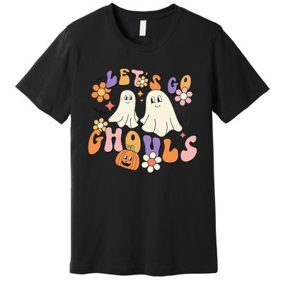 Lets Go Ghouls Funny Ghost Halloween Matching Premium T-Shirt