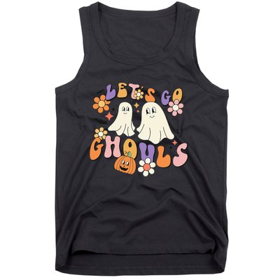 Lets Go Ghouls Funny Ghost Halloween Matching Tank Top