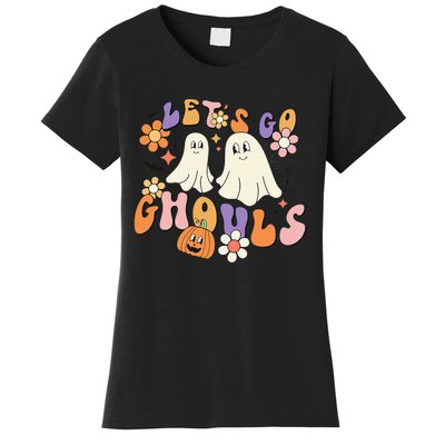 Lets Go Ghouls Funny Ghost Halloween Matching Women's T-Shirt