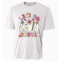 Lets Go Ghouls Halloween Ghost Outfit Costume Retro Groovy Cooling Performance Crew T-Shirt