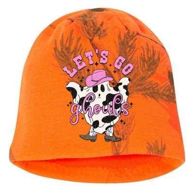 Lets Go Ghouls Cow Ghost Western Halloween Cute Gift Kati - Camo Knit Beanie