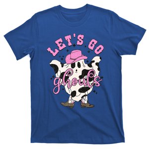 Lets Go Ghouls Cow Ghost Western Halloween Cute Gift T-Shirt