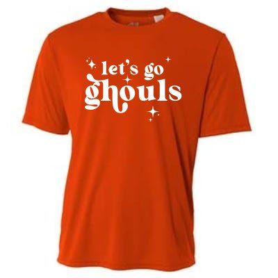 Lets Go Ghouls Halloween Graphic Design Gift Cooling Performance Crew T-Shirt