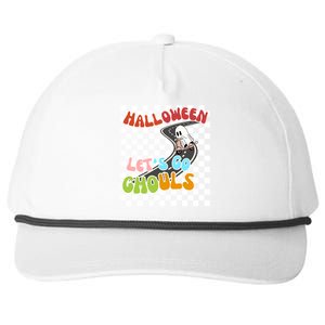 Lets Go Ghouls Halloween Haunted Night Squad Funny Gift Snapback Five-Panel Rope Hat