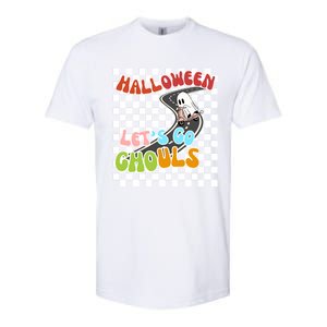 Lets Go Ghouls Halloween Haunted Night Squad Funny Gift Softstyle CVC T-Shirt