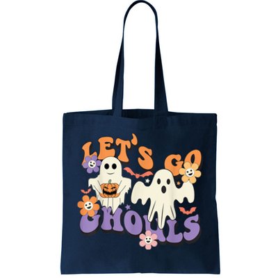 Lets Go Ghouls Ghost Funny Halloween Costume Tote Bag