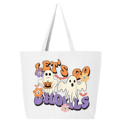 Lets Go Ghouls Ghost Funny Halloween Costume 25L Jumbo Tote