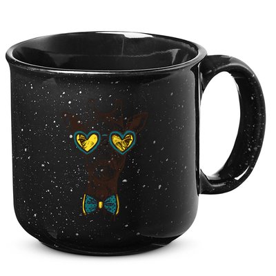 Love Giraffe Glasses Wildlife Wild Animal Gift 15oz Campfire Ceramic Mug