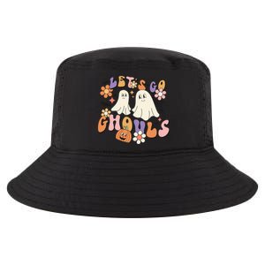 Lets Go Ghouls Retro Groovy Halloween Ghost Pumpkin Season Gift Cool Comfort Performance Bucket Hat