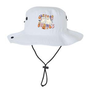 Lets Go Ghouls Retro Groovy Halloween Ghost Pumpkin Season Gift Legacy Cool Fit Booney Bucket Hat