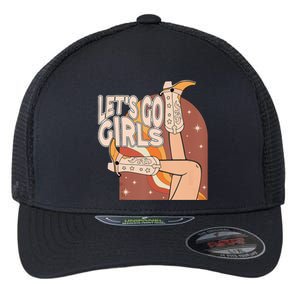 Lets Go Girls Cowgirl Boots Country Bachelorette Party Flexfit Unipanel Trucker Cap