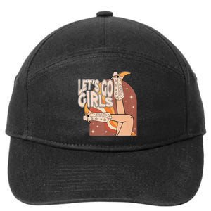 Lets Go Girls Cowgirl Boots Country Bachelorette Party 7-Panel Snapback Hat