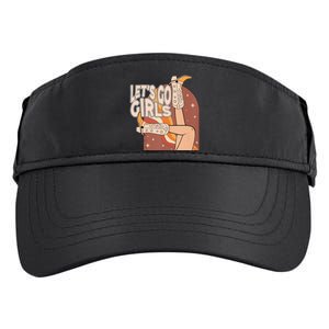 Lets Go Girls Cowgirl Boots Country Bachelorette Party Adult Drive Performance Visor