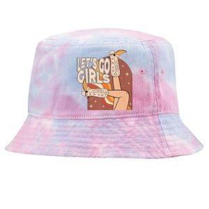 Lets Go Girls Cowgirl Boots Country Bachelorette Party Tie-Dyed Bucket Hat