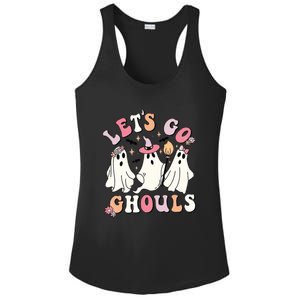 Lets Go Ghouls Groovy Retro Spooky Season Great Gift Ladies PosiCharge Competitor Racerback Tank