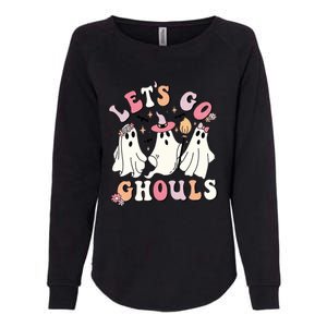 Lets Go Ghouls Groovy Retro Spooky Season Great Gift Womens California Wash Sweatshirt