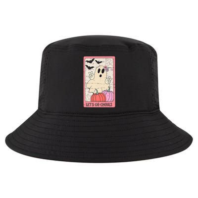 Lets Go Ghouls Retro Halloween Tarot Card Funny Ghost Cute Gift Cool Comfort Performance Bucket Hat