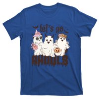 Lets Go Ghouls Cute Ghost Funny Halloween Spooky Season Gift T-Shirt