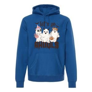 Lets Go Ghouls Cute Ghost Funny Halloween Spooky Season Gift Premium Hoodie