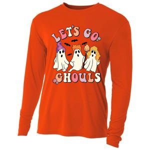 Lets Go Ghouls Funny Gift Lets Go Ghouls Funny Halloween Gift Cooling Performance Long Sleeve Crew