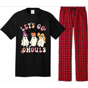 Lets Go Ghouls Funny Gift Lets Go Ghouls Funny Halloween Gift Pajama Set