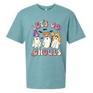 Lets Go Ghouls Funny Gift Lets Go Ghouls Funny Halloween Gift Sueded Cloud Jersey T-Shirt