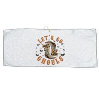 Lets Go Ghouls Halloween Cowgirl Large Microfiber Waffle Golf Towel