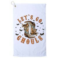 Lets Go Ghouls Halloween Cowgirl Platinum Collection Golf Towel